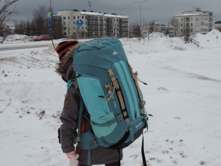Arrivée à Rovaniémi, aller, louloute, on arrive...