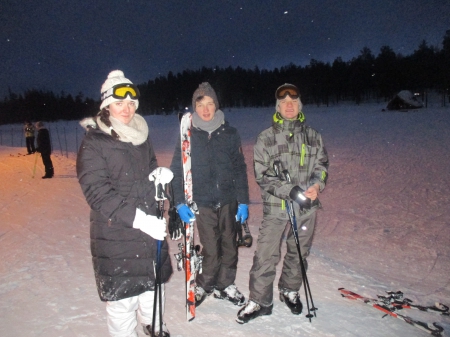 les skieurs