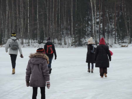 suite de la rando et retraversée du lac !!!