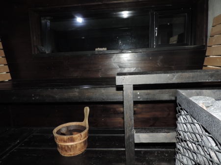 Le sauna de Teemu.