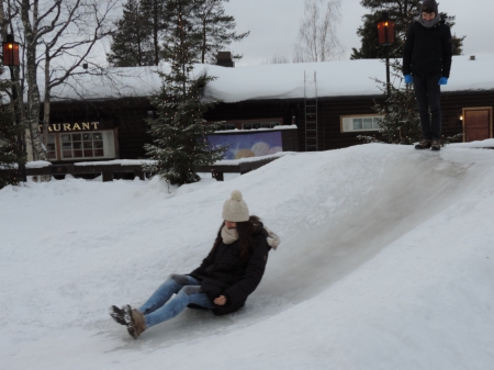 Glissades toboggan naturel