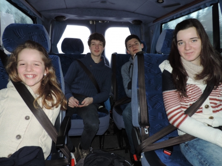 Intérieur taxi, direction Salla !