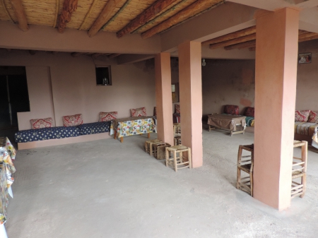 Le haut/ terrasse de la maison