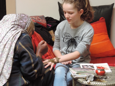 séance henné avec Rachida